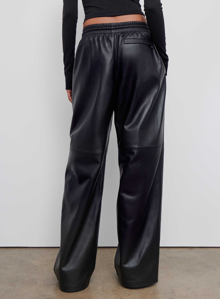Leather Track Pant